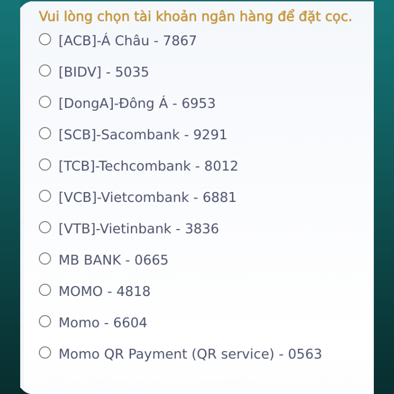 nạp tiền tại nhà cái vb9