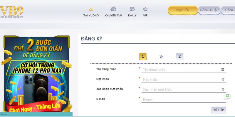 đăng ký nhà cái vuabai9